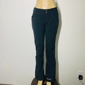 Columbia omni wind black nylon hiking pants sz 10 or m womens